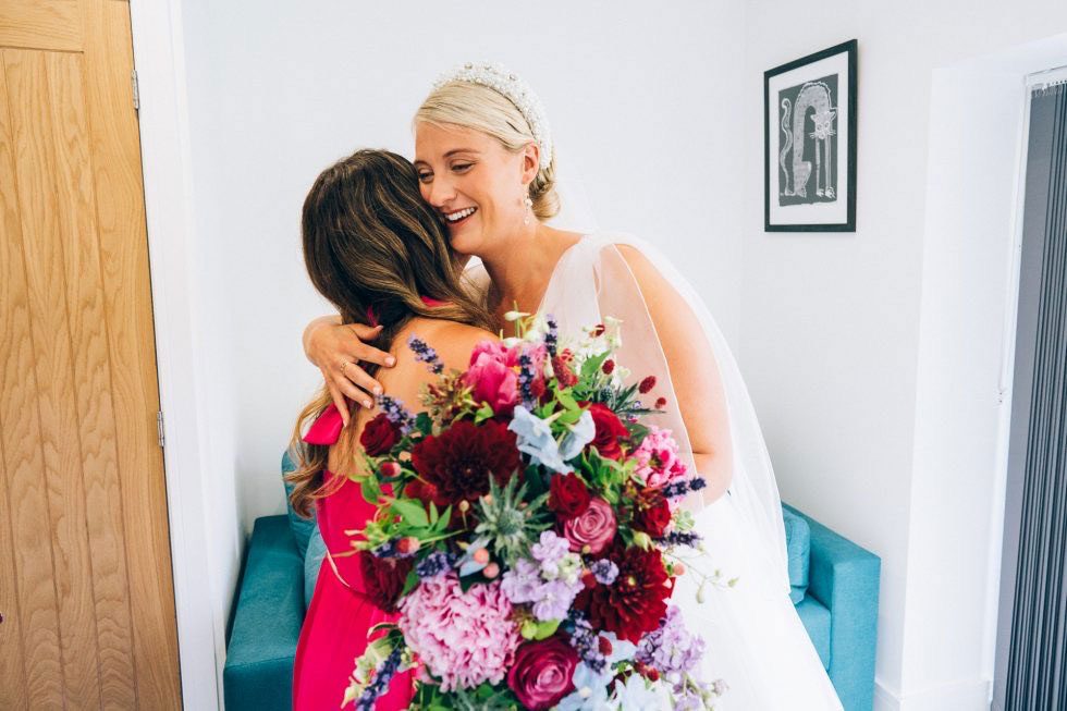 Wedding flowers by Cottage Flowers for Alex & Emma