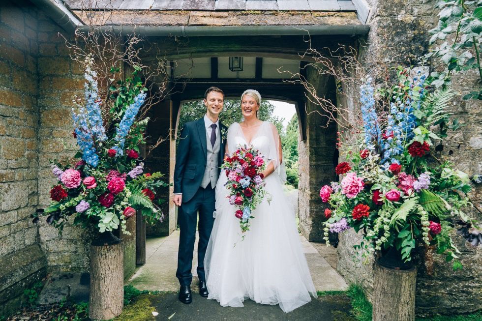 Wedding flowers by Cottage Flowers for Alex & Emma