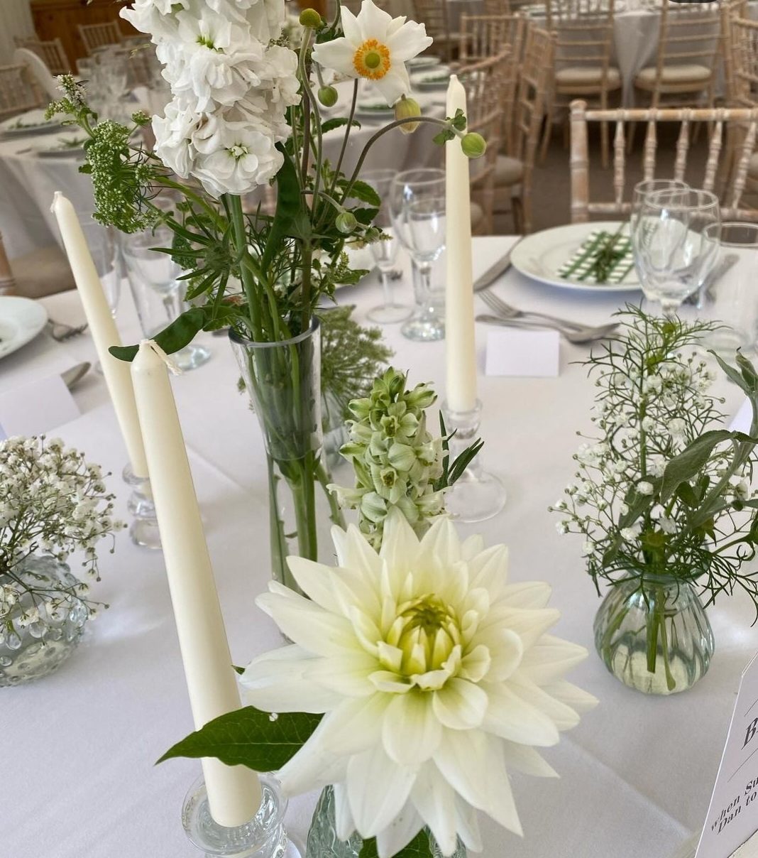 Wedding flowers by Cottage Flowers for Crewkerne Church