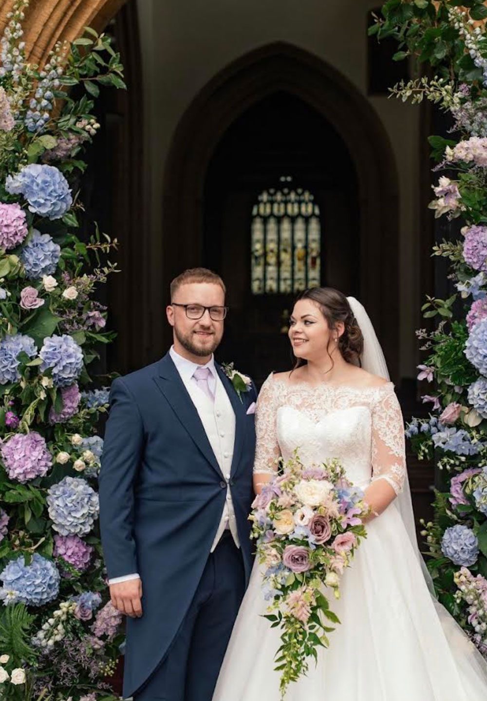 Wedding flowers by Cottage Flowers for Katie & Brad
