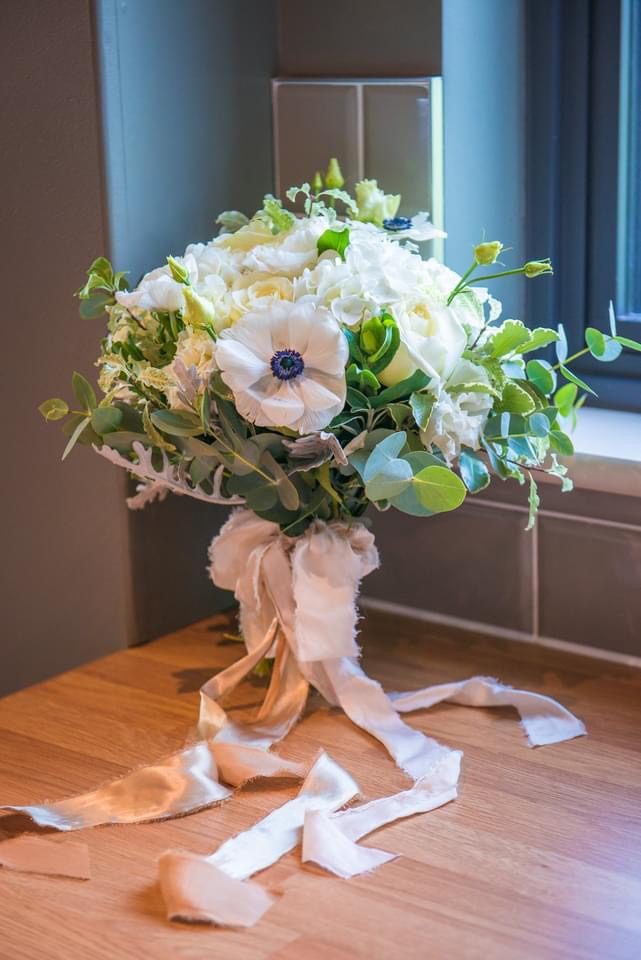 Wedding flowers by Cottage Flowers for Mr and Mrs Turner