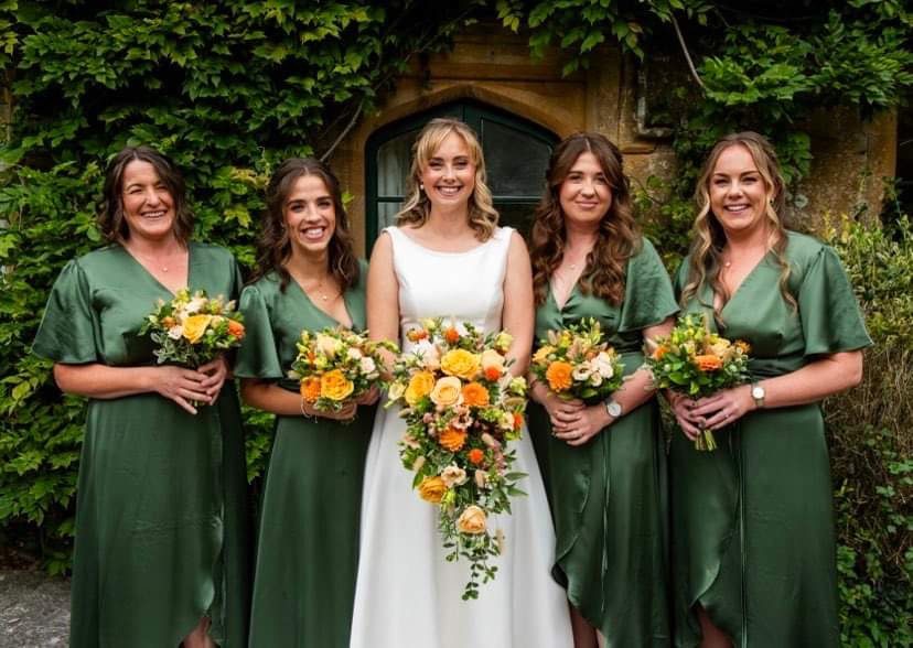 Wedding flowers by Cottage Flowers for Paige & George