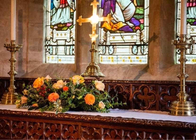 Wedding flowers by Cottage Flowers for Paige & George