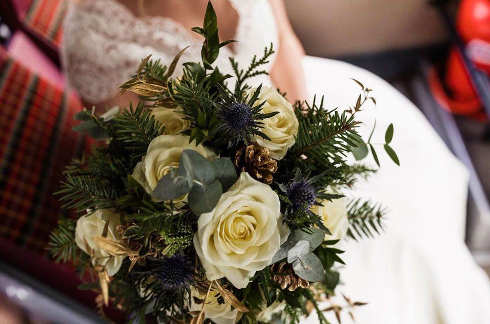 Wedding flowers by Cottage Flowers for Samantha & Andrew